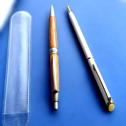 Re Ma wooden mechanical pencil with metal parts, included case, and white pen Japan import