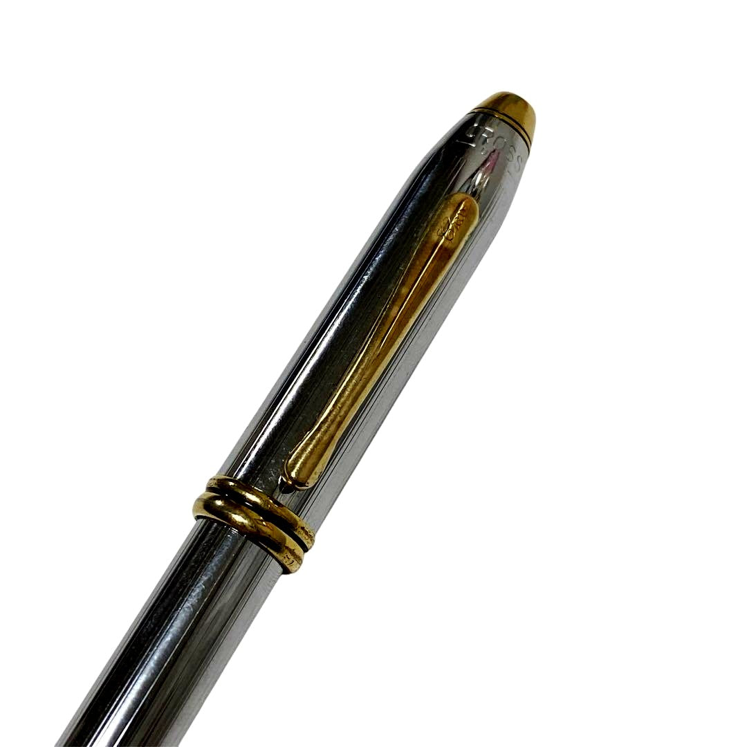 Cross Vintage Fountain Pen with Silver Body and Gold Trim