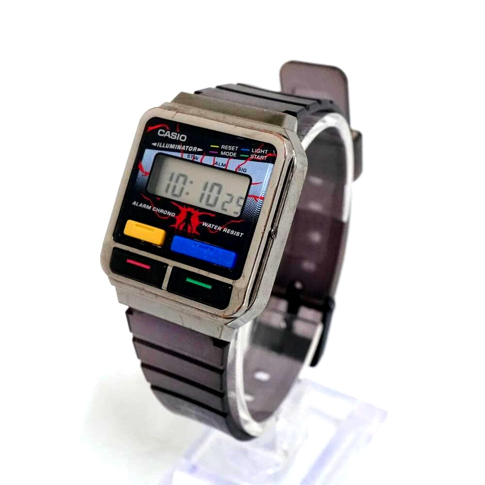Casio A120WE Stranger Things Collaboration digital wristwatch with resin case and band, Japan import