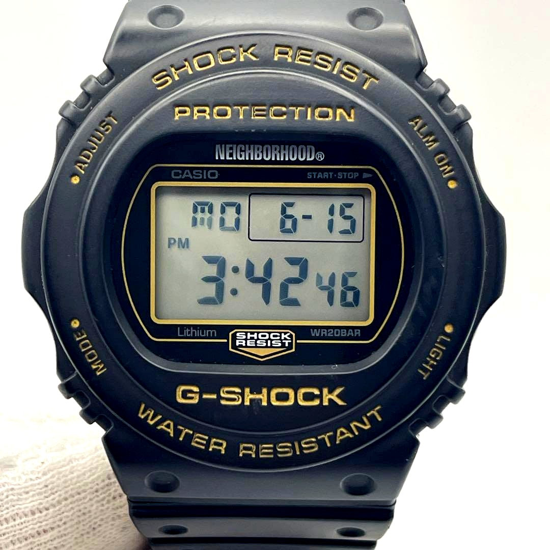 Casio G-Shock DW-5750E Neighborhood Collaboration Model Black with Gold Accents