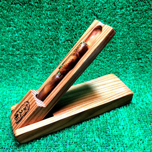 Yaku Sugi Wooden Ballpoint Pen and Custom Case Set