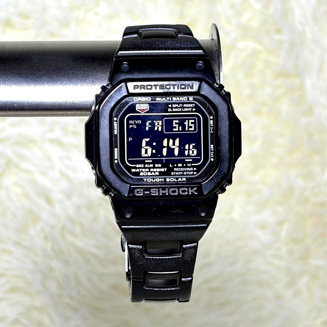 Casio G-Shock GW-M5610BC black watch with composite band showing the front display and buttons