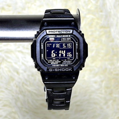 Casio G-Shock GW-M5610BC black watch with composite band showing the front display and buttons
