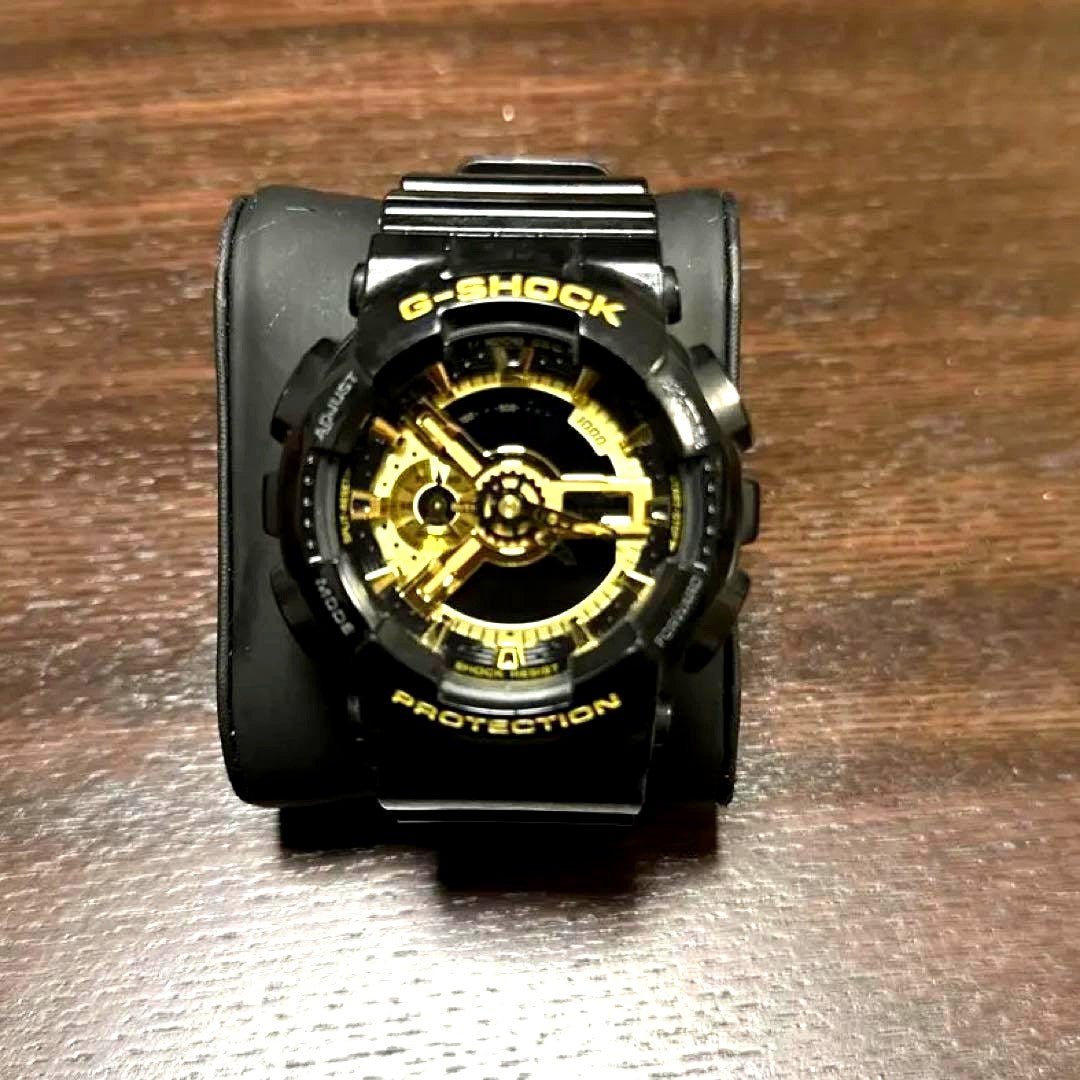 Casio G-Shock GA-110GB-1AJF analog digital black and gold watch Japan import