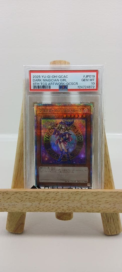 Yu-Gi-Oh Black Magician Girl 25th QCAC-JP019 trading card graded PSA 10 Japan import