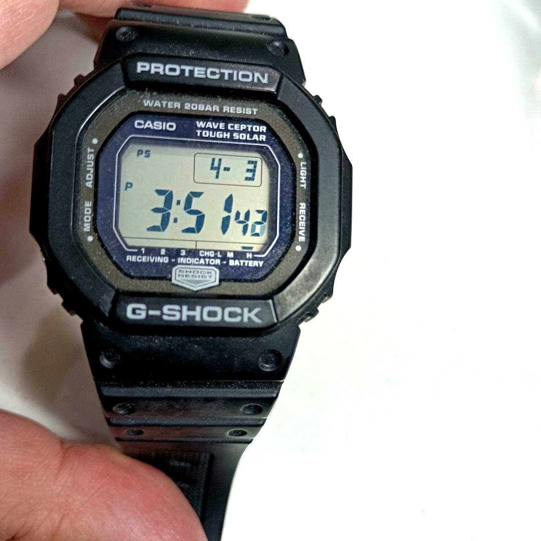 Casio G-Shock Wave Ceptor GW5600J digital watch with solar power, shock resistance, and 20 bar water resistance