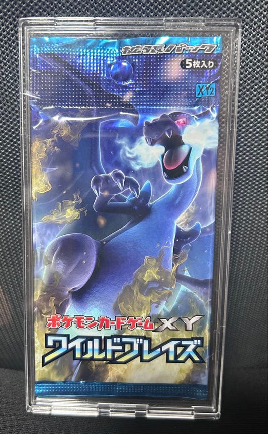 Unopened Pokemon Card XY Wild Blaze expansion pack reprint from Japan in protective case