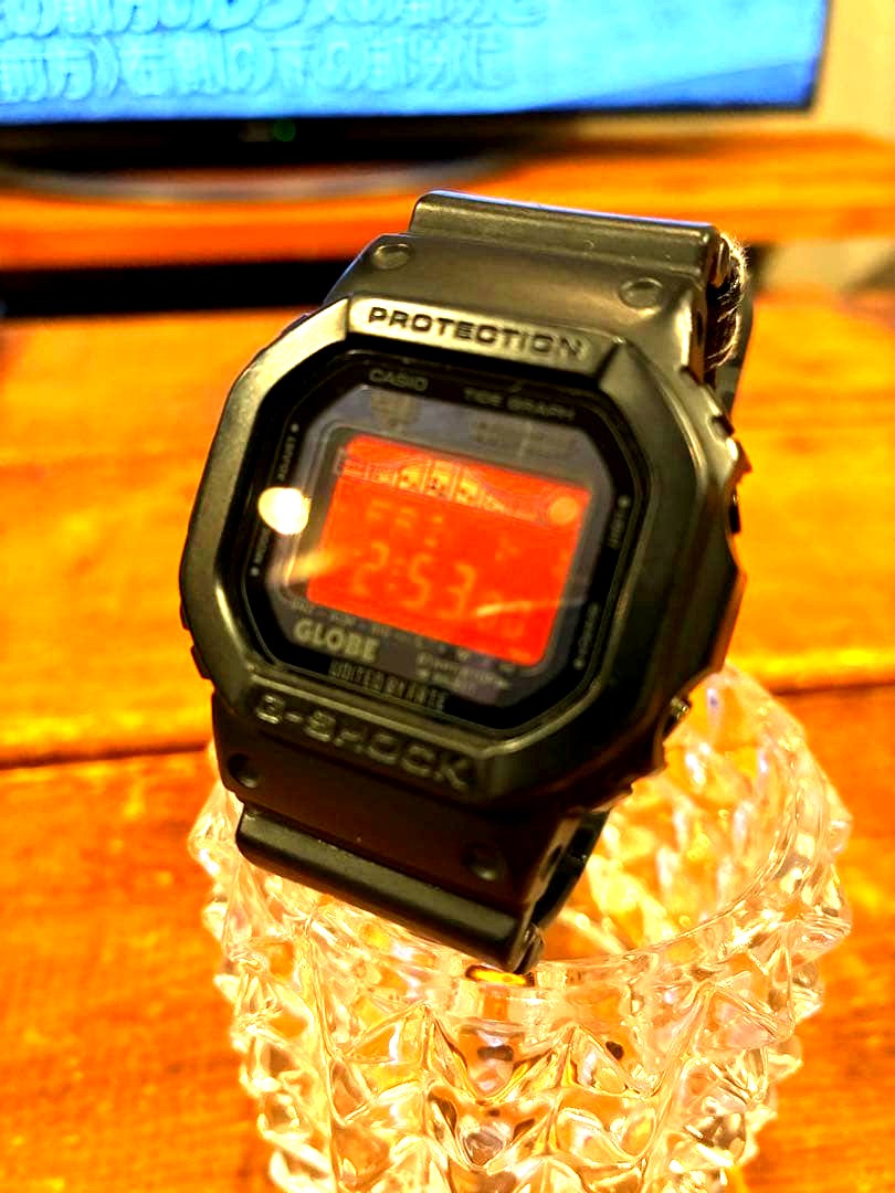 Casio G-Shock G-Lide GRX-5600GE solar powered shock resistant watch with tide graph and moon data