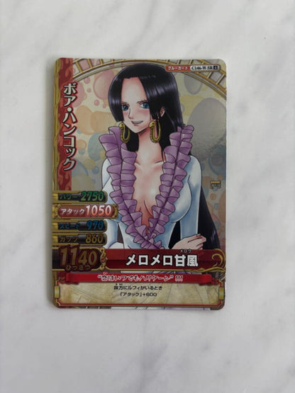 One Piece Melomelo Amakaze trading card SR rarity Japanese import in used good condition