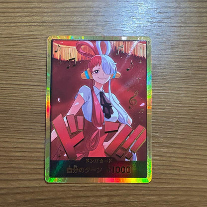 One Piece Uta Heroines Edition Gold Don card EB-03 Japanese trading card in protective sleeve