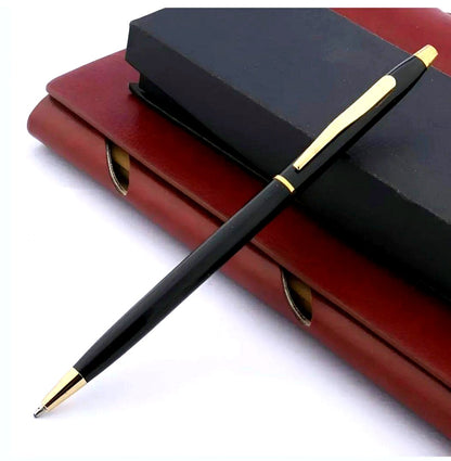 Cross Classic Design black and gold gel pen with slim body and twist mechanism