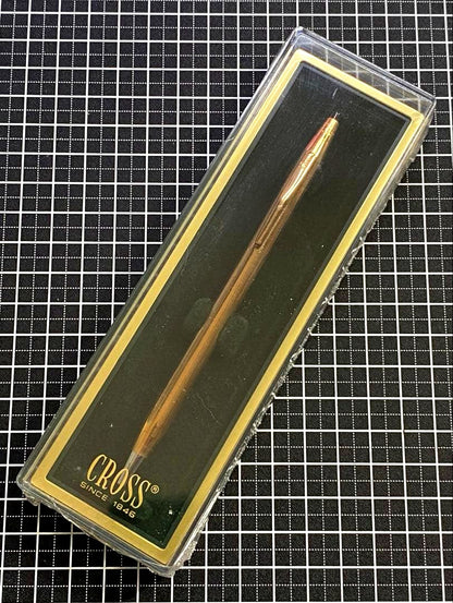 Cross Century 14K Gold Plated Ballpoint Pen with Box and Manual — Japan Import