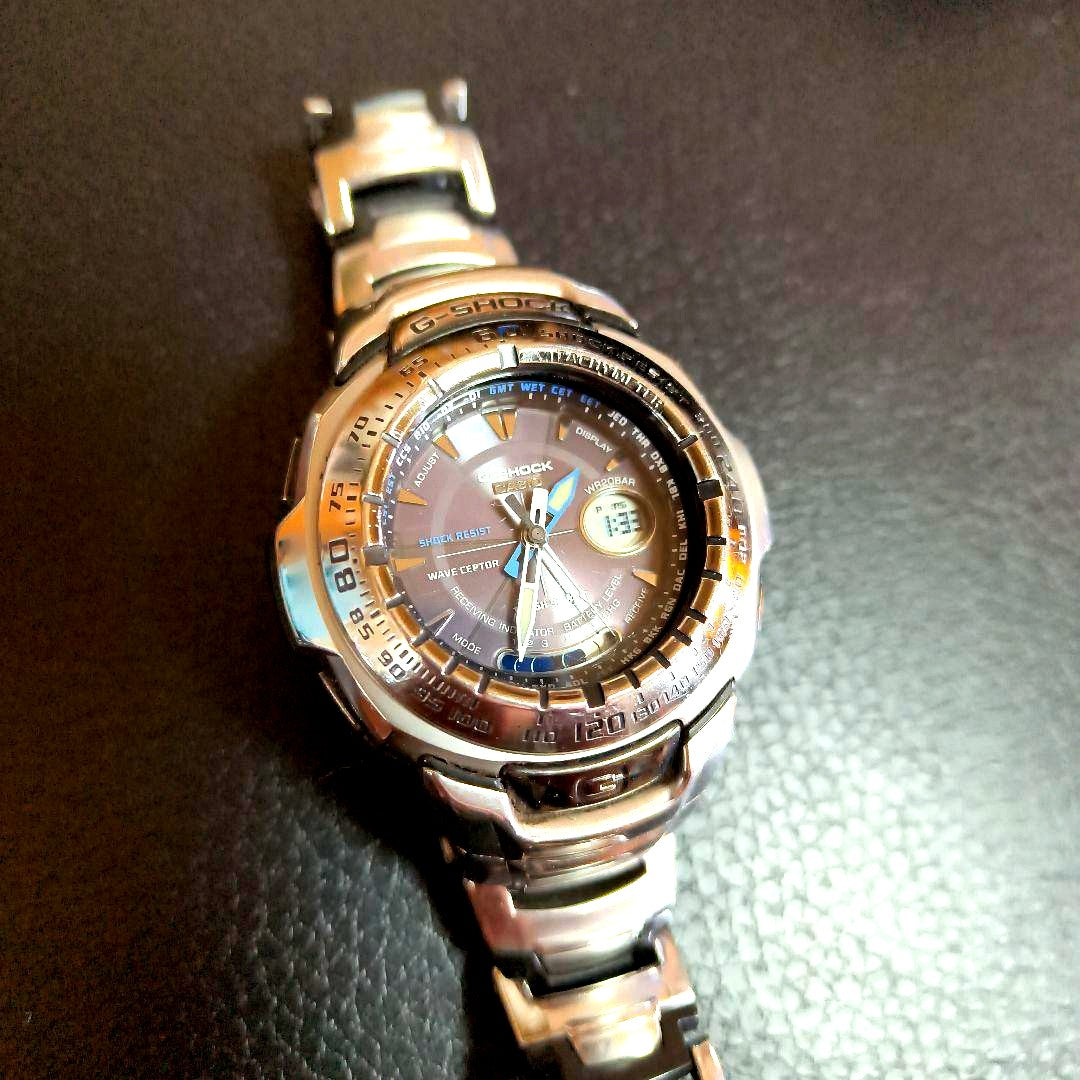 Casio G-Shock Tough Solar men's wristwatch with visible wear and scratches, Japan import, no accessories included