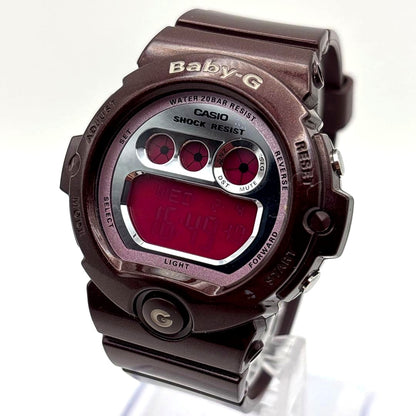 Casio Baby-G Series BG-6900 Shock Watch with Reversed Text Bordeaux Digital Japan Import