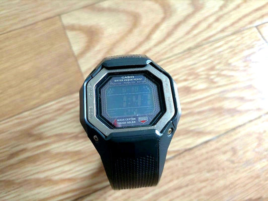 Casio G-Shock GW-056BJ solar radio controlled digital watch with black case and digital display