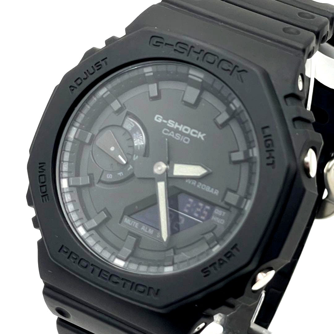 Casio G-Shock Carbon Core Guard GA-2100-1A1JF black watch with original box Japan import