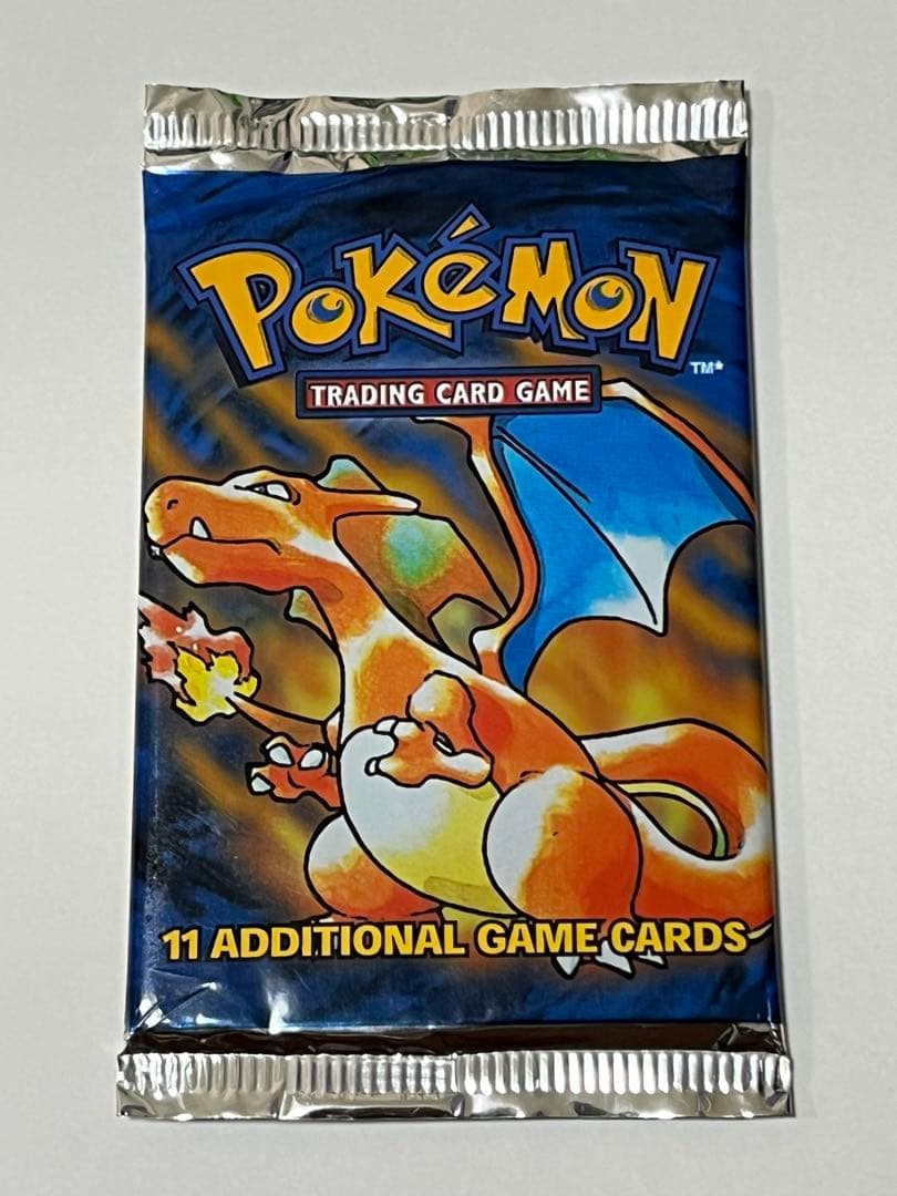 1999 Pokémon Base Booster Pack English version with Charizard and Baby Pack on cover