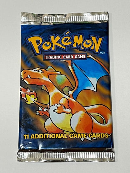 1999 Pokémon Base Booster Pack English version with Charizard and Baby Pack on cover
