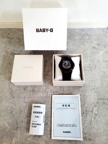 Casio Baby-G BGA-1100DC-1AJF black shock-resistant solar radio wave watch Japan import
