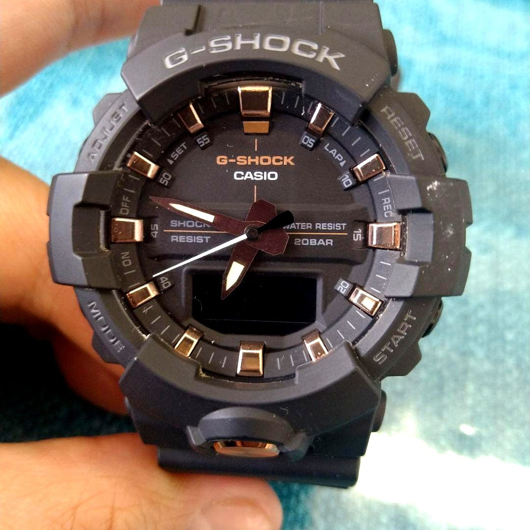 Casio G-Shock GA-810B wristwatch main body and case only, black color, no battery