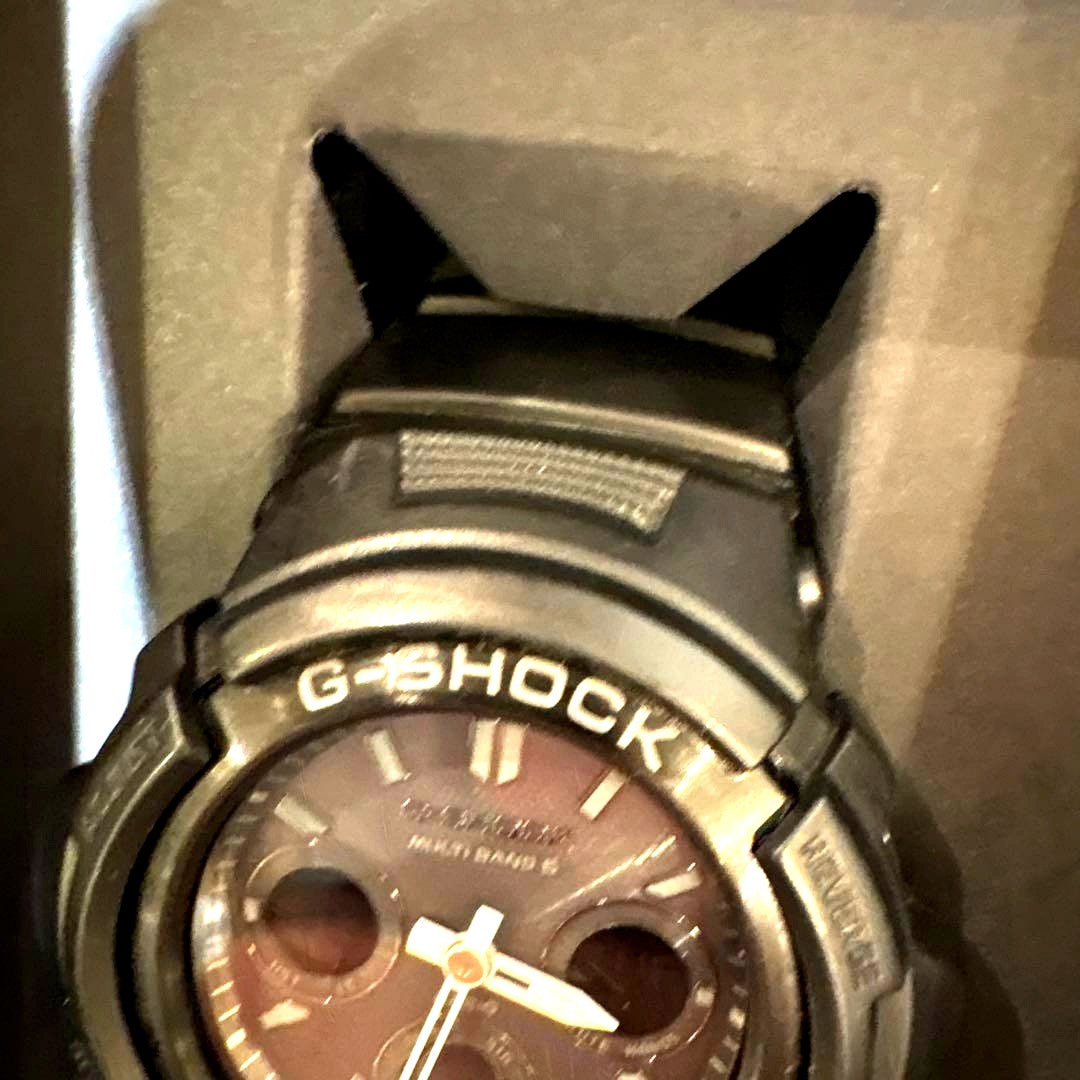 Casio G-Shock AWG-M100B-1AJR solar radio-controlled wristwatch in black, Japan import, used condition