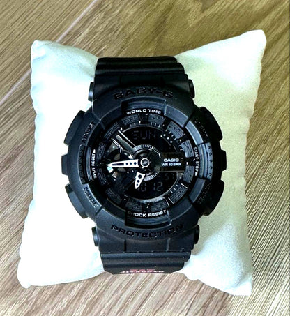 Casio G-Shock BA-110XRG watch with Waseda Jitsugyo logo on belt, commemorative graduation edition
