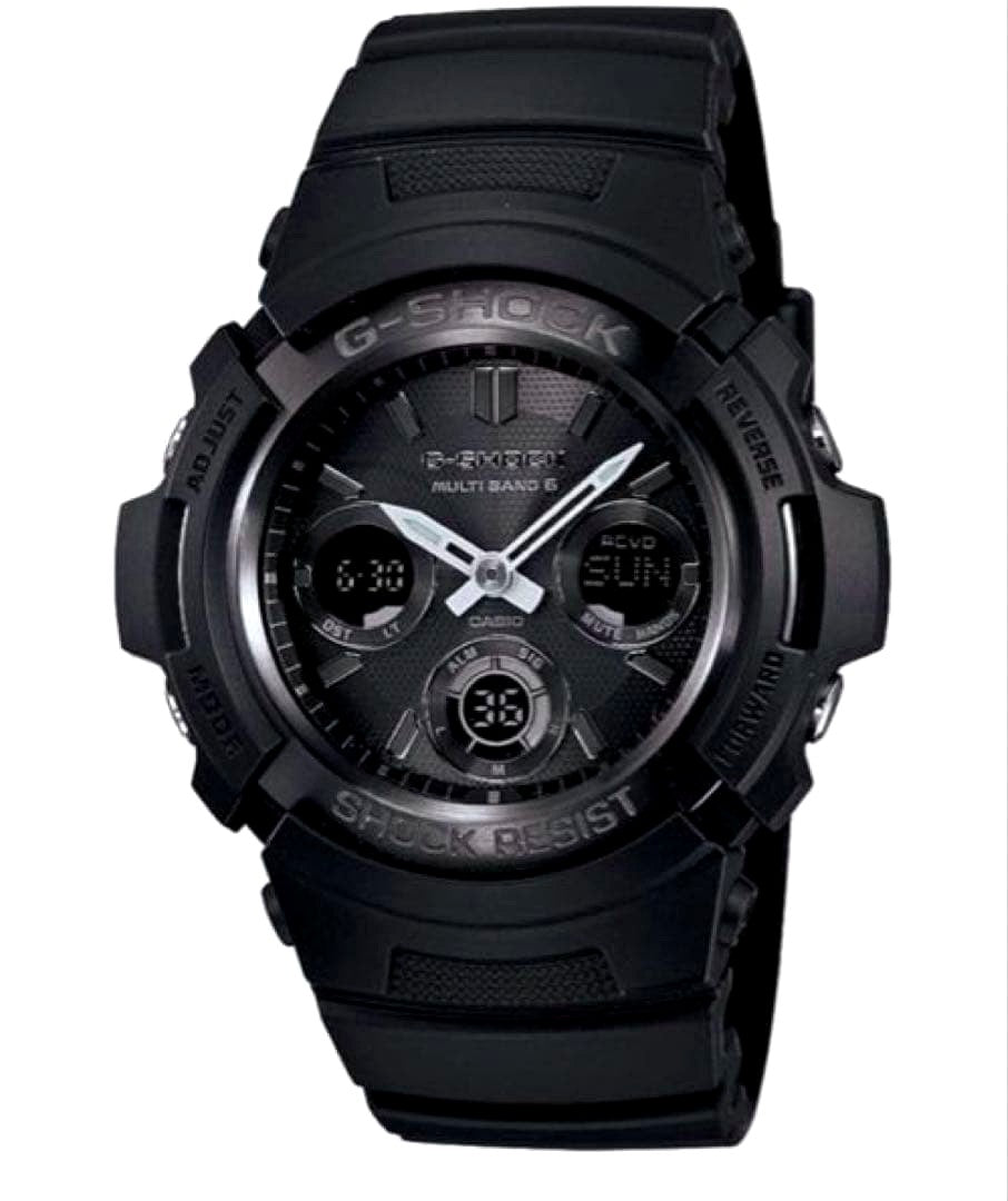 Casio G-Shock AWG-M100B-1AJF all black radio wave solar watch Japan import
