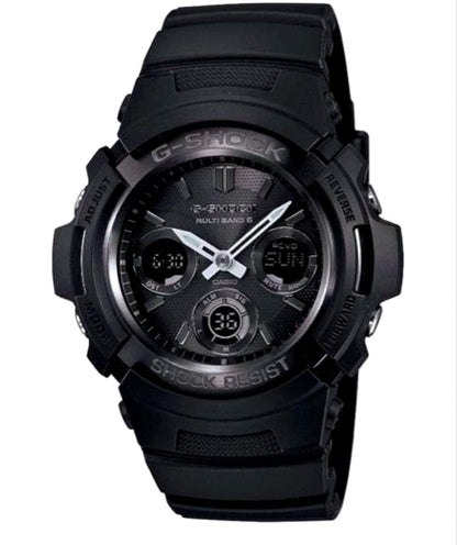 Casio G-Shock AWG-M100B-1AJF all black radio wave solar watch Japan import