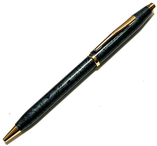 Cross Century II Mica Gray Pen in metallic gray finish with classic slender design
