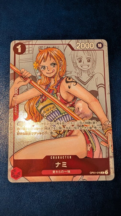 Bandai One Piece Nami R-P OP01-016 Premium Card Collection 25th Anniversary Edition Japan import
