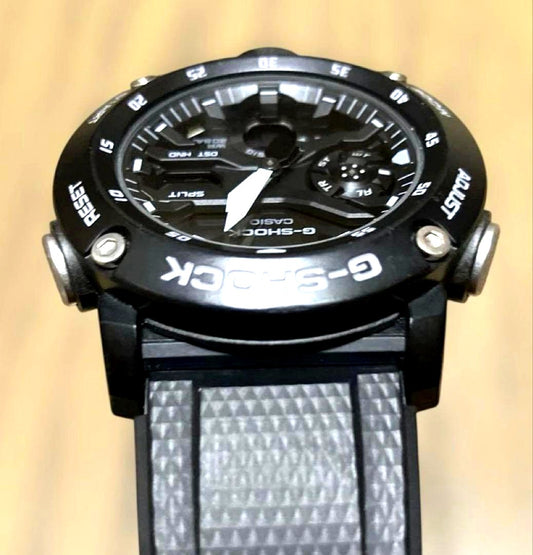 Casio G-Shock GA-2000S-1AJF monochrome black watch with carbon core guard case