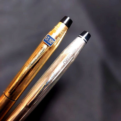 Kinko Plus Gold and Silver Plated Cross Ballpoint Pen Set
