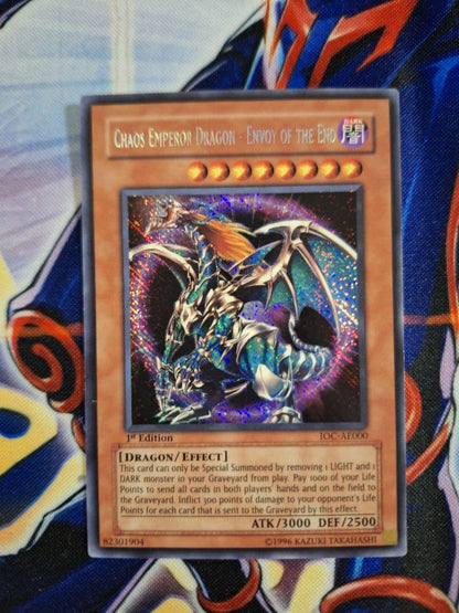 Bandai Yu-Gi-Oh Chaos Emperor Dragon Envoy of the End first edition single card Asian version