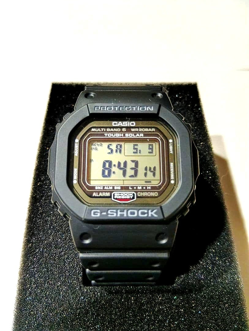 Casio G-Shock GW-5000U-1JF watch with Multi Band 6 and Tough Solar in black, Japan import