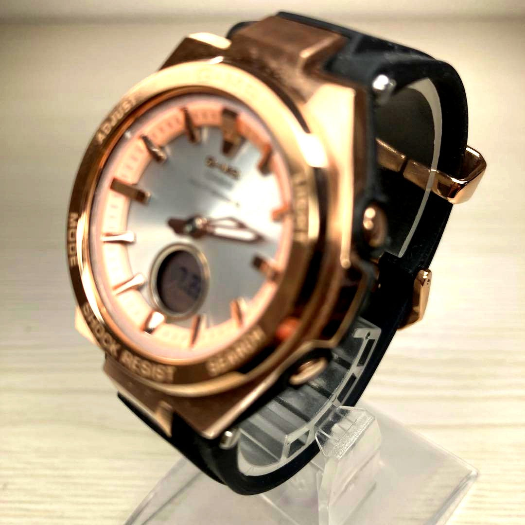 Casio Baby-G MSG-W200G gold radio solar watch with shock resistance and 10 ATM water resistance