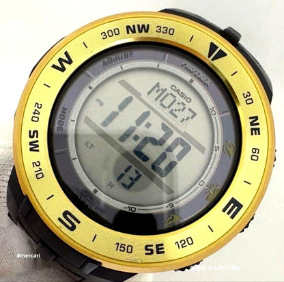 Casio Pro Trek PRG-330 solar-powered wristwatch showing black and grey design with digital and analog display