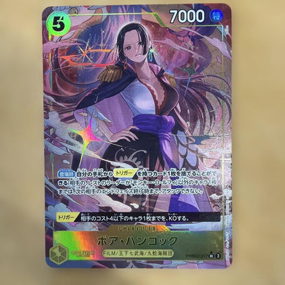 One Piece Card Game Boa Hancock character card with model number PRB02-012