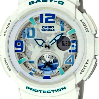 Casio Baby-G BGA-190 digital watch with dual dial world time and 48-city indicator
