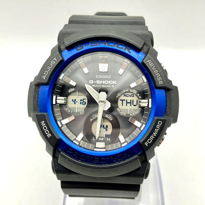 Casio G-Shock GAW-100B-1A2JF Radio Solar Watch Men Blue and Black — Japan Import
