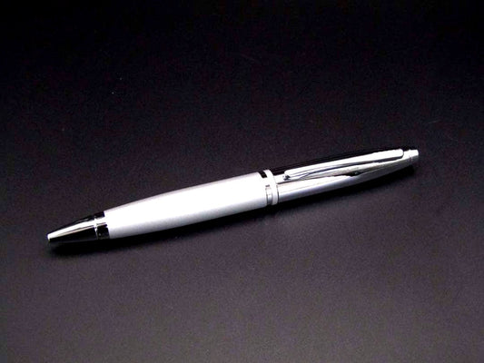 Cross Kurei AT0112-4 satin chrome oil-based ballpoint pen with twist mechanism and original box
