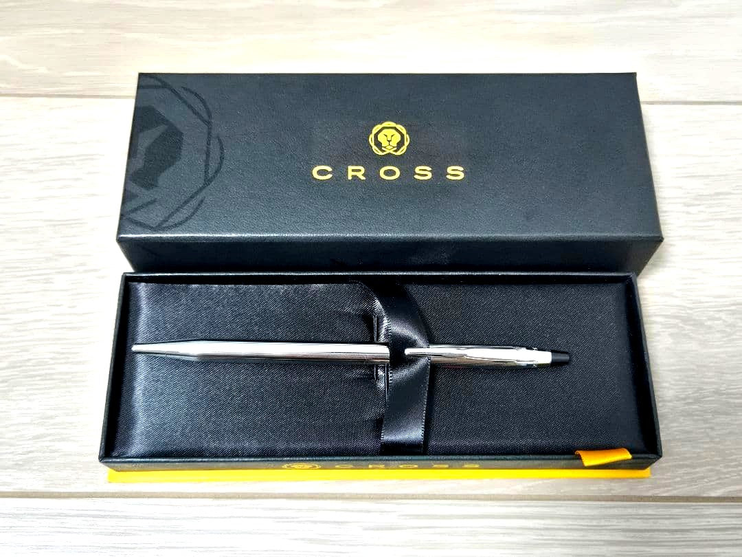 Cross Classic Century silver ballpoint pen with corporate logo and included case