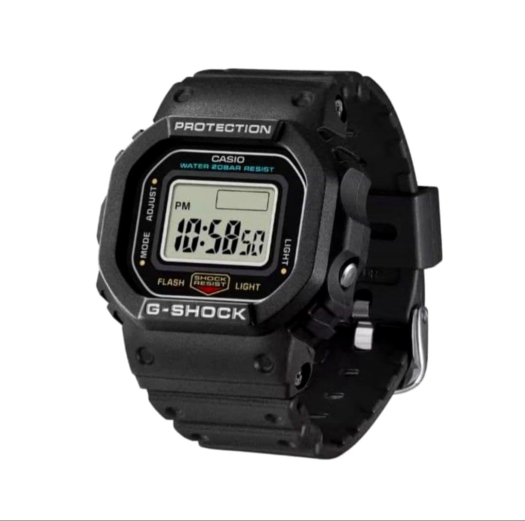 Casio G-Shock Nano DWN-5600-1JR ring watch with black band and digital display, Japan import