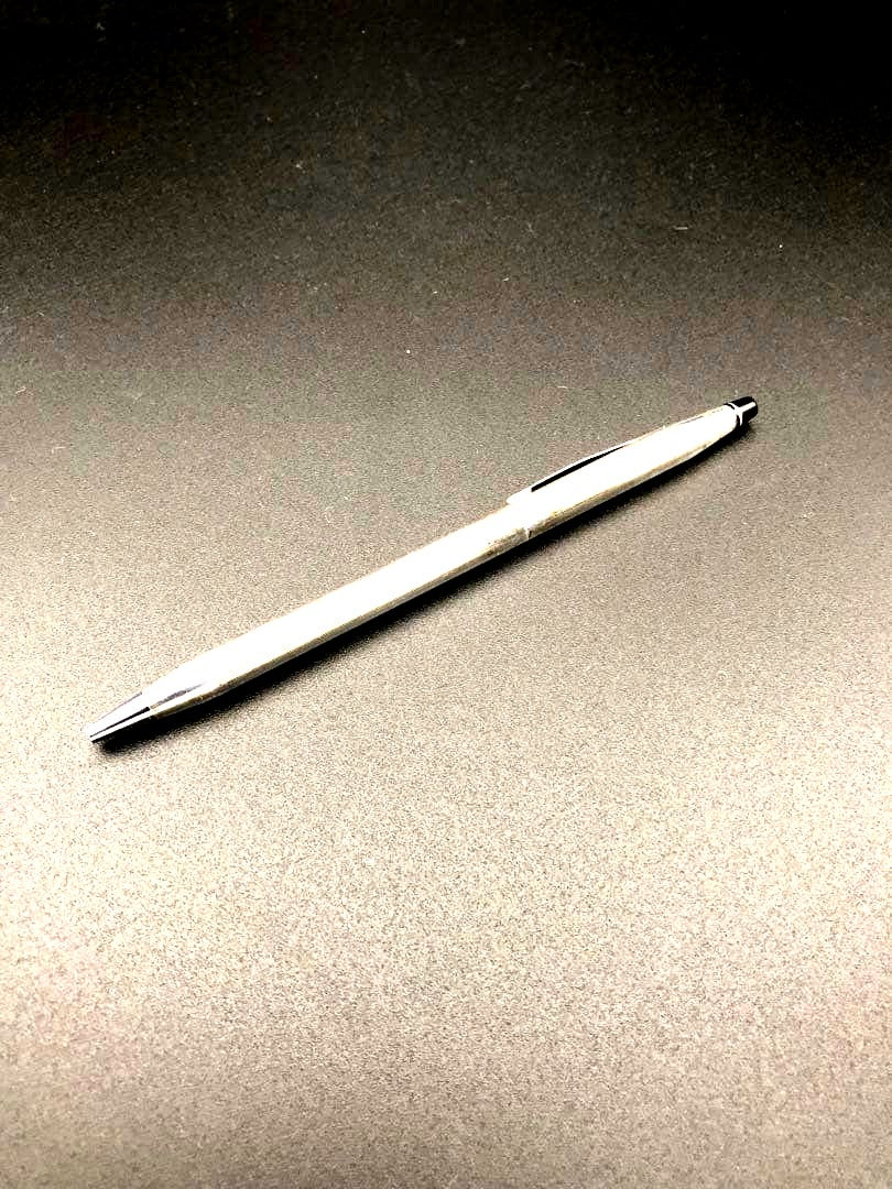 Acroball Silver Plated Ballpoint Pen - Slim Silver Design — Japan Import