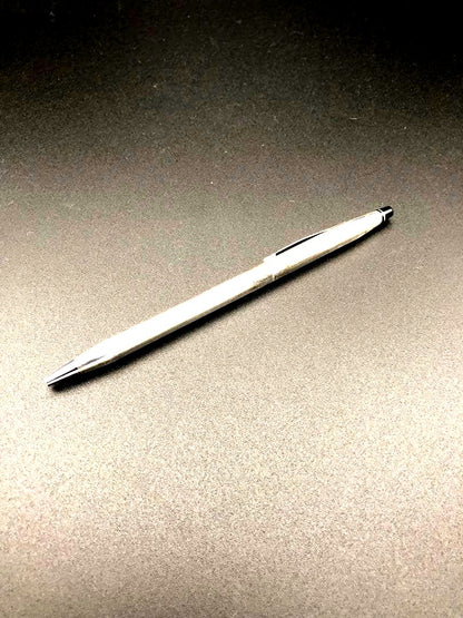 Acroball Silver Plated Ballpoint Pen - Slim Silver Design — Japan Import