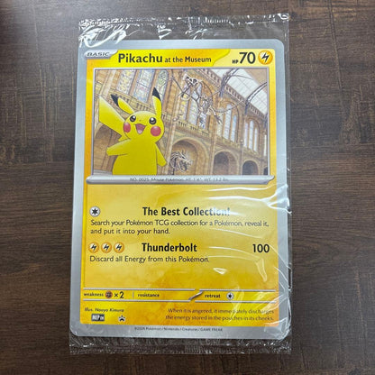 Bandai Pikachu at the Museum unopened promotion card from London Natural History Museum campaign