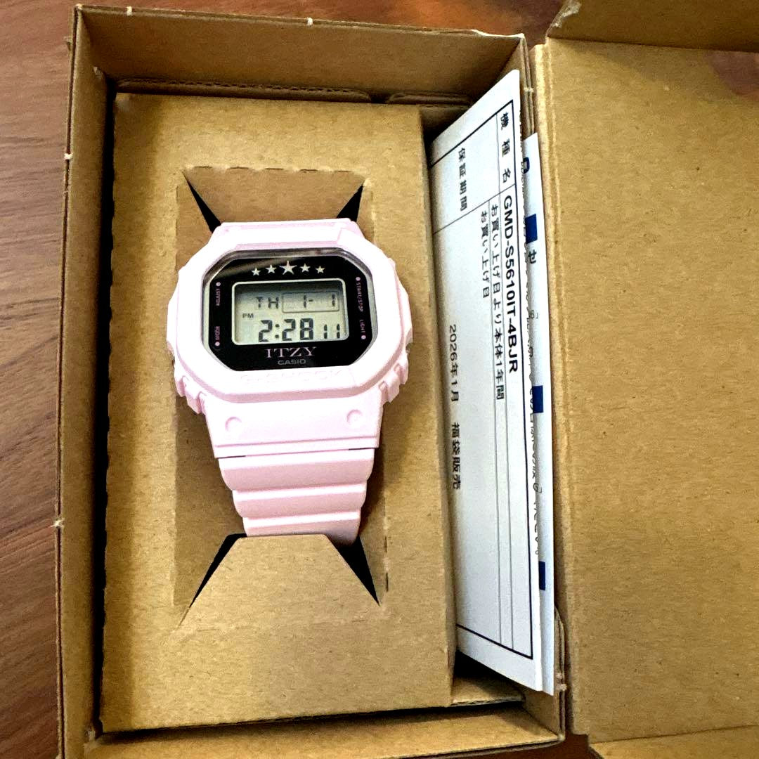 Casio G-Shock GMD-S5610IT-4BJR light pink digital watch with protection function