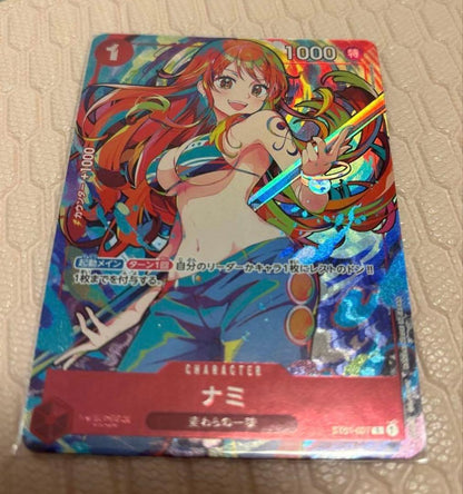 One Piece Straw Hat Crew Nami hologram character card ST01-007 Japan import