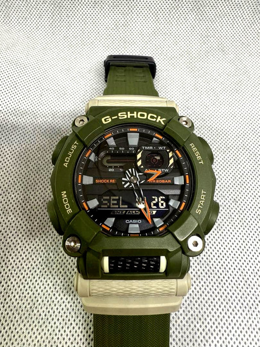 Casio G-Shock GA-900HC-3AJF tough watch with black and green design, water and shock resistant Japan import