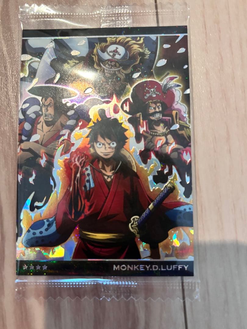 Unopened One Piece Monkey D Luffy Hologram Card No.8-07 Secret Rare sealed pack from Japan