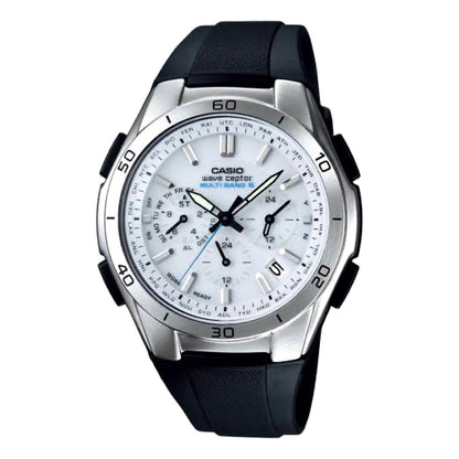 Casio Wave Ceptor WVQ-M410-7AJF white radio-controlled solar watch with white band and dial